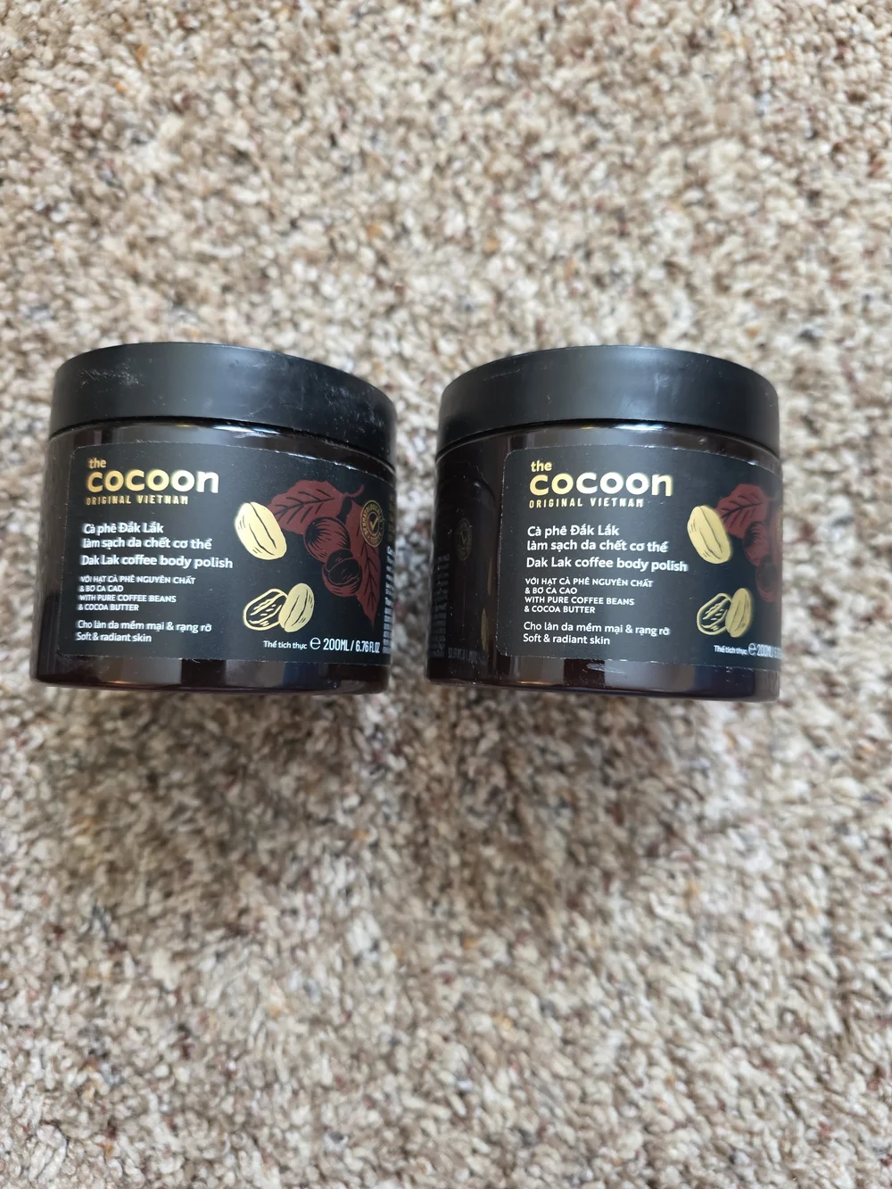 The Cocoon Dak Lak Coffee Body Polish - Brown Jar